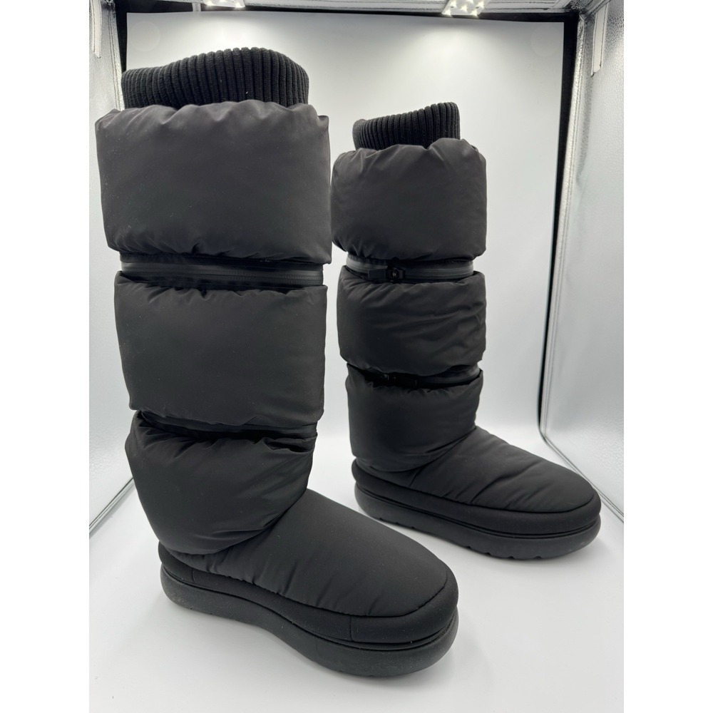 UGG CLASSIC MAXI ULTRA TALL BLACK PULL ON PUFF BOOTS US‎ Size 6
